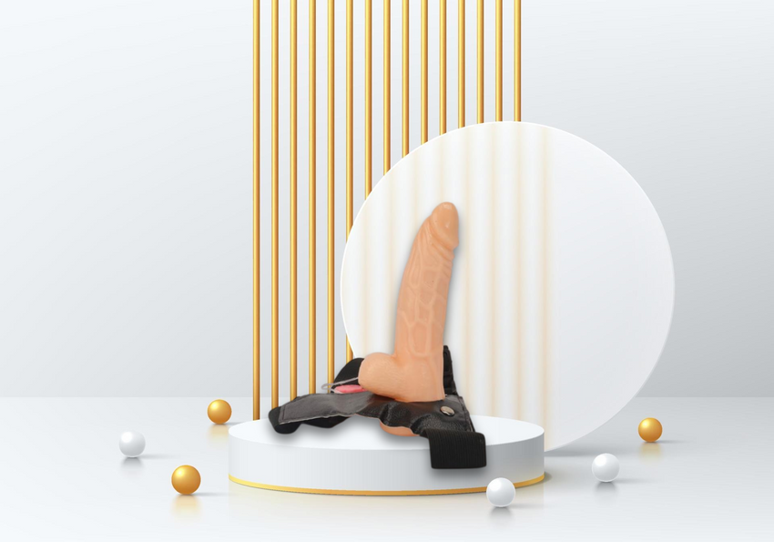 Realistic Silicone Strap-on Dildo With Wearable Sex Harness