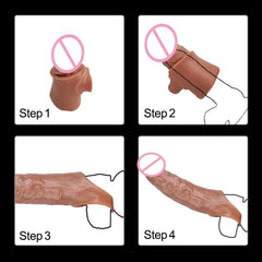 Dragon Condom Size Extender Sleeve With Solid Tip