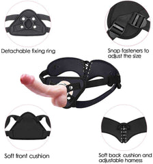 Realistic Silicone Strap-on Dildo With Wearable Sex Harness